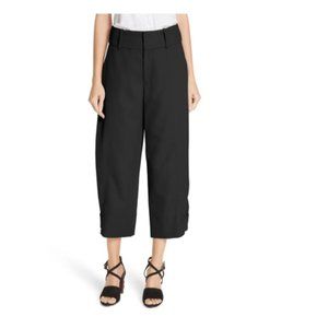 See By Chloe Black Crop Wide Leg Pants NWT
